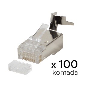 Konektor RJ45 metal CAT 7 100 kom - Img 1