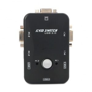 KVM switch 2 PC-a na isti monitor,mis,tastaturu JWD-SP27 bez kablova - Img 4