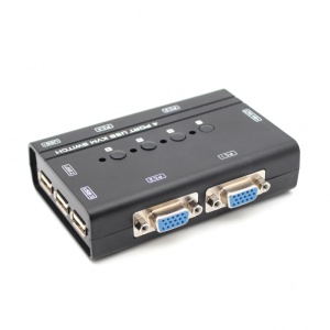 KVM switch 4 PC-a na isti monitor,mis,tastaturu JWD-SP27 - Img 2