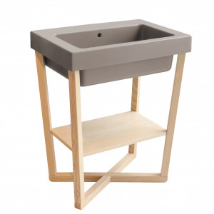 Lavabo sa postoljem COLAVENE ALAQUA matera mat 70x50 - Img 1
