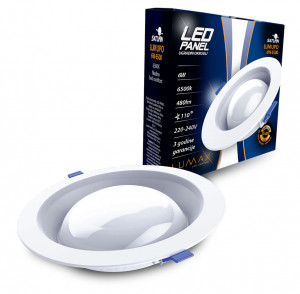 Led panel SATURN LUMUPO 6W-6500K ugradni okrugli