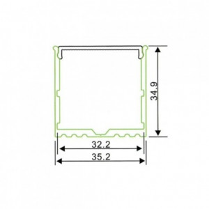LED Profil LL ALP018 R Komplet