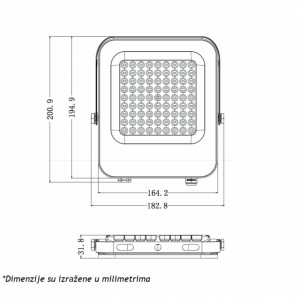 LED REFLEKTOR IK03 50 W 6500K - Img 3