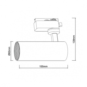 LED REFLEKTOR ŠINSKI LDG5130T-18 18W 3CCT BELI MONOFAZNI - Img 4