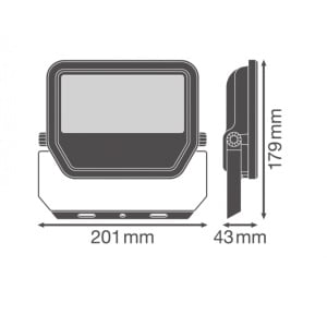 LEDVANCE LED REFLEKTOR FL50 P 41W/4000K SY100 BK - Img 1