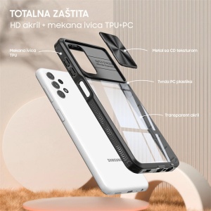 Maska CamShield za Samsung S901B Galaxy S22 crna - Img 4