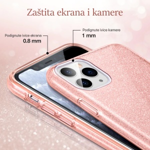Maska Crystal Dust za Samsung A145R/A146B Galaxy A14 4G/5G roze - Img 3