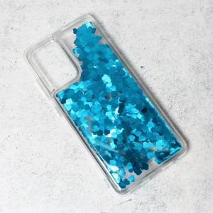 Maska Liquid Heart za Samsung A725F/A726B Galaxy A72 4G/5G (EU) plava