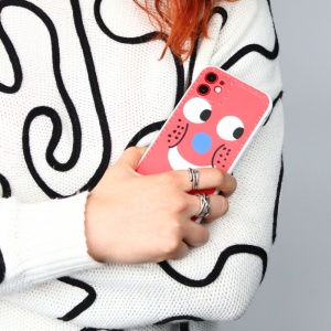 Maska Smile face za iPhone 12 Mini 5.4 zuta - Img 4