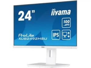 Monitor 24 Iiyama XUB2492HSU-W6 1920x1080/Full HD IPS/100Hz/4ms/HDMI/DP/USB/Zvučnici/beli - Img 2