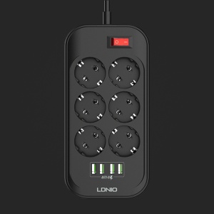 Produzni kabl LDNIO SE6403 6 uticnica 4xUSB 2.0m - Img 4