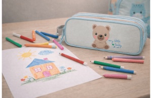 ROLL ROAD HAPPY PETS prazna pernica sa 2 pregrade - braon - Img 7