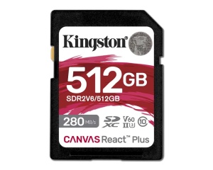 SD Card 512GB Kingston SDR2V6/512GB class 10 HD/2K/4K 280Mbs/150MBs