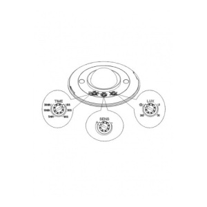 SENZOR SAMOSTALNI ST05H 360° IP20 CRNI - Img 1