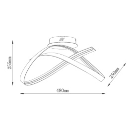 SOLEA 18 LUSTER 26W 3000K CRNA - Img 3