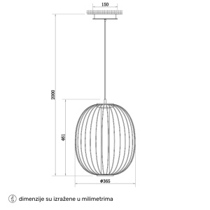 SOLEA 67 VISILICA 12W CCT ZLATO - Img 3
