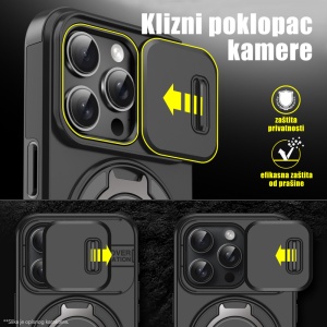 Torbica CamShield Ring stand za iPhone 14 Pro Max 6.7 crna - Img 4
