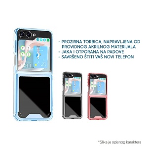 Torbica Clear TPU za Samsung F731B Galaxy Z Flip 5 5G plava - Img 3