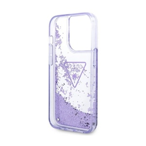 Torbica Guess Hc Liquid Glitter Triangle Translucent za iPhone 14 Pro 6.1 ljubicasta(GUHCP14LLFCTPU) - Img 3