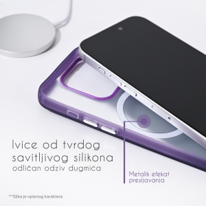 Torbica Magsafe Clear za iPhone 13 Pro Max 6.7 srebrna - Img 3