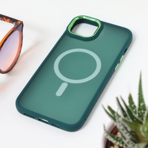 Torbica Magsafe colorful za iPhone 15 Plus 6.7 tamno zelena - Img 1