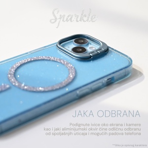 Torbica Magsafe Sparkle za iPhone 15 Pro Max 6.7 transaprent - Img 3