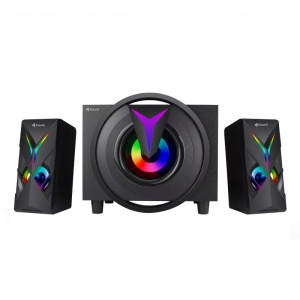 Zvucnik Kisonli TM-1000U 2.1 sistem remote Bluetooth microSD LED crni - Img 2