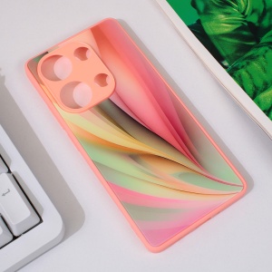 Абстрактный чехол для Xiaomi Redmi Note 13 Pro 4G розовый