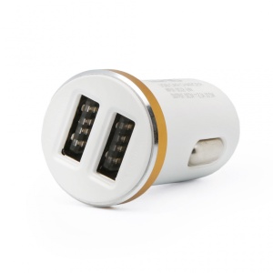 Автомобильное зарядное устройство LDNIO DL-C22 с двумя USB 2.1A и кабелем типа C, белое - Img 3