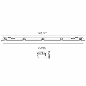 Vododiht Largo LED svetiljka 20W 4000K IP65