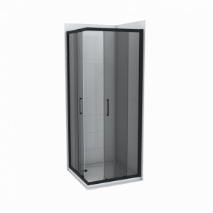 Душевая кабина COPEN ATLAS BLACK 90x90x195см стекло 6мм тонированное стекло - Img 2