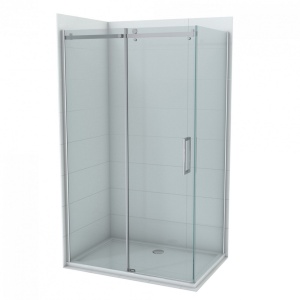 Душевая кабина COPEN NEPTUN 100x80см стекло 8мм прозрачное правое - Img 2