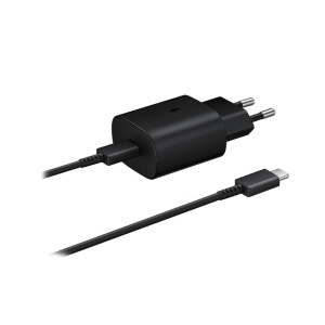Зарядное устройство Samsung Home PD 3A 25W Type C с кабелем, черное (EP-TA800-XBE) - Img 2