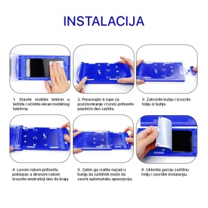Защитная пленка PET 0,13 мм 6H Box для Samsung S908B Galaxy S22 Ultra - Img 3