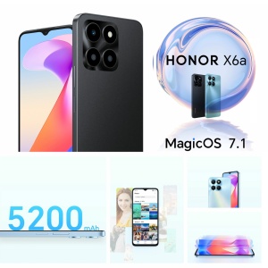 Мобильный телефон Honor X6a 6,56" 4 ГБ/128 ГБ, черный - Img 4
