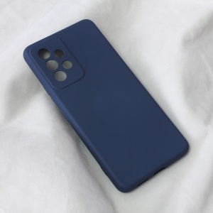 Мягкий бархатный чехол Teracell для Samsung A536B Galaxy A53 5G, темно-синий