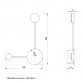 Vesta 472 zidna lampa 8W 3000K