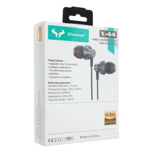 Наушники Oxpower X-44 3,5 мм черные - Img 2