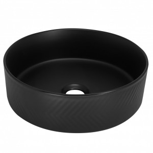 Раковина на столешницу MINOTTI 360x360x120 матово-черная