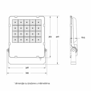 Dawn LED reflektor BR-FL200W 03Q