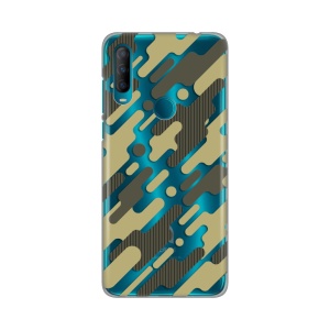 Силиконовый чехол с принтом для Alcatel 1S 2020/5028D/A1 Alpha 20, армейский узор