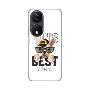 Силиконовый чехол с принтом для Honor X7b Dog