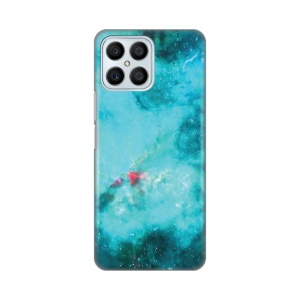 Силиконовый чехол с принтом для Honor X8 Marbel Sky