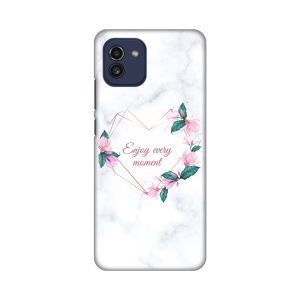 Силиконовый чехол с принтом для Samsung A035G Galaxy A03 Наслаждайтесь каждым моментом