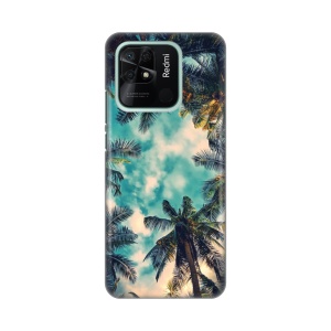 Силиконовый чехол с принтом для Xiaomi Redmi 10C Palm Tree