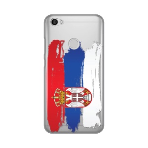 Силиконовый чехол с принтом для Xiaomi Redmi Note 5A Prime с сербским флагом