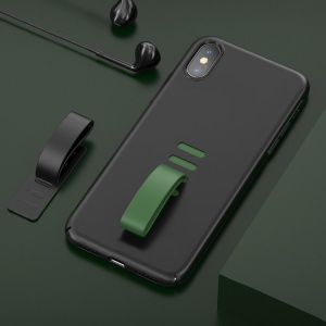 Чехол Baseus Little Tail для iPhone X, черный-зеленый - Img 4