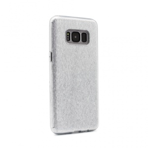 Чехол Crystal Dust для Samsung G955 S8 Plus, серебристый