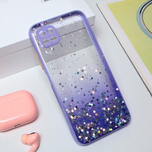 Чехол Frame Glitter для Huawei P40 Lite фиолетовый