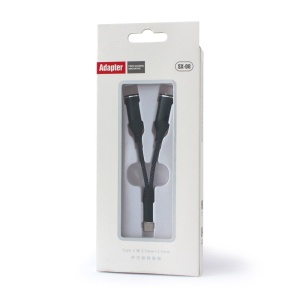 Adapter za slusalice SX-08 Type C na 2x 3.5mm crni - Img 3